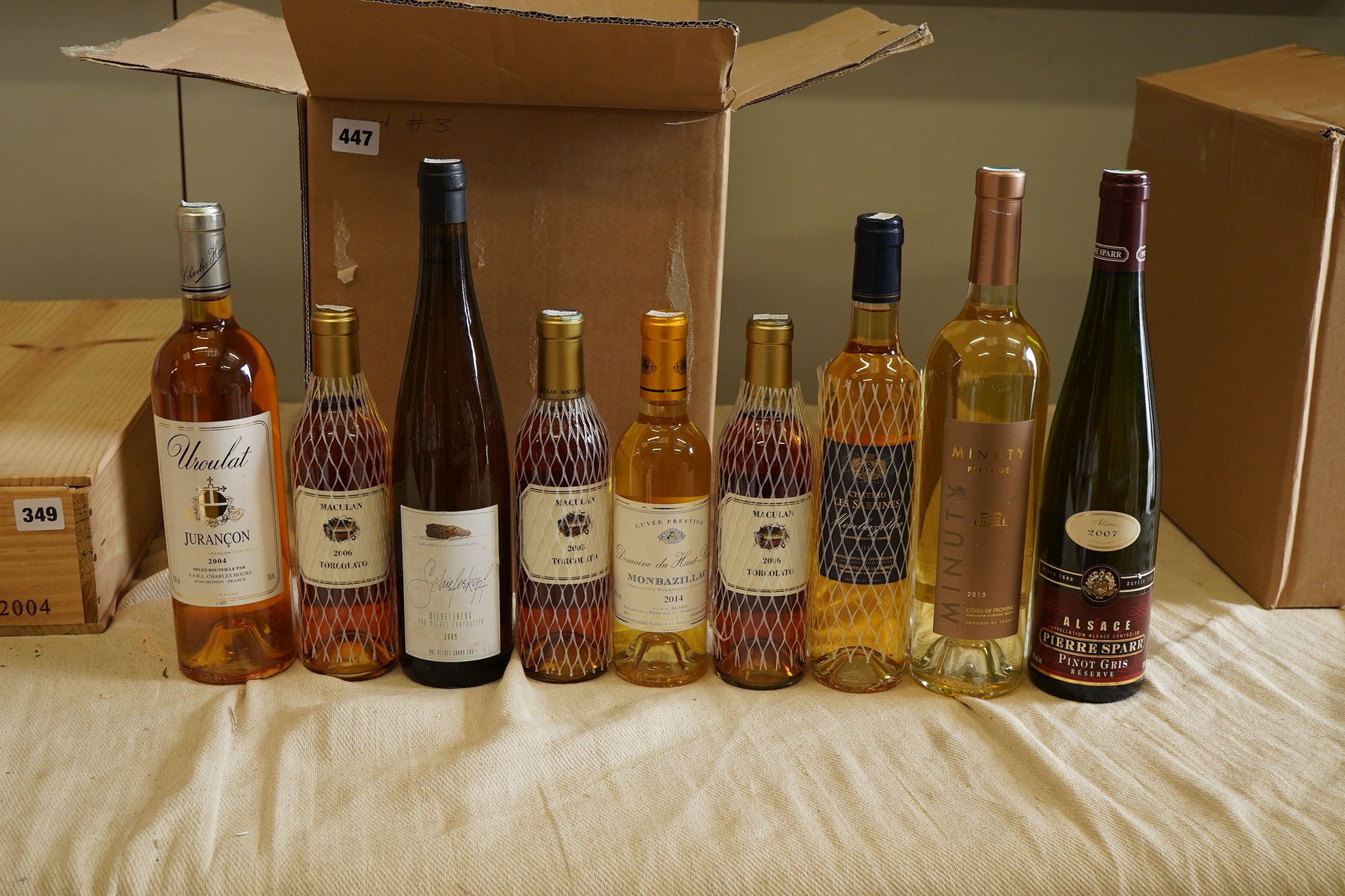 A mixed parcel of White and Dessert wine